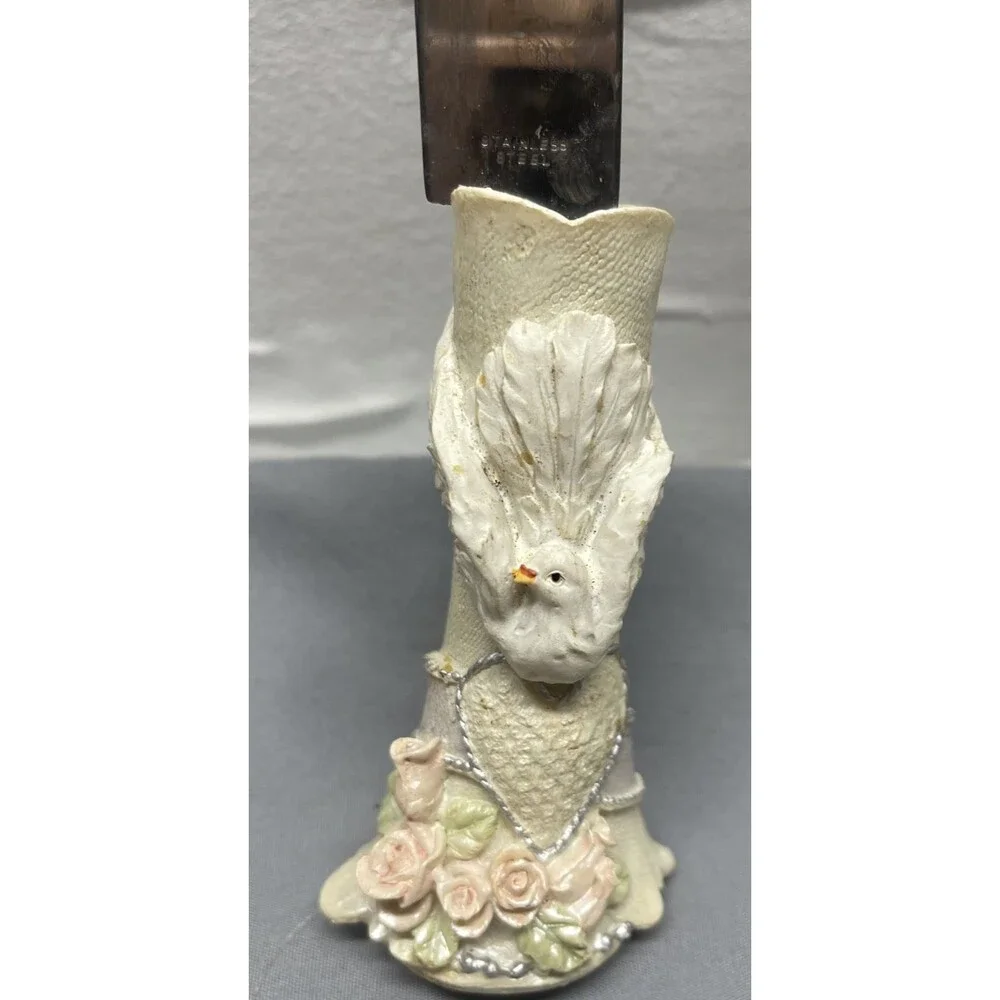 Vintage Wedding Shower Party 2pc Cake Set Knife & Server with Original Box Kitch